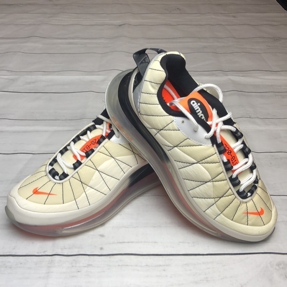 Nike Air Max Shoes Sail-White-Black-Hyper Orange 7 - Picture 2 of 9